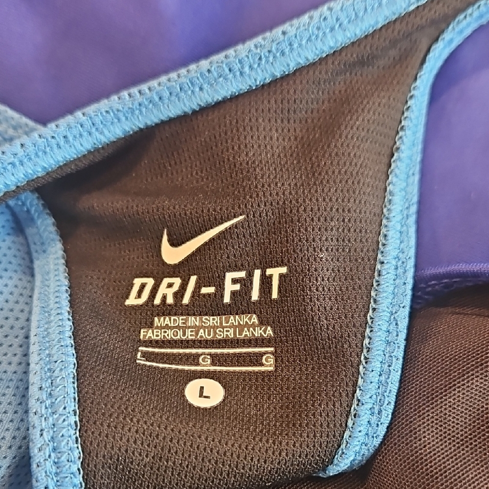 ​Nike Dri-FIT Racerback Athletic Tank Top - Royal Blue & Teal - Picture 9 of 9